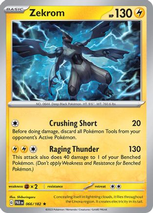 Zekrom (066/182) - SPR - Rare - Holofoil
