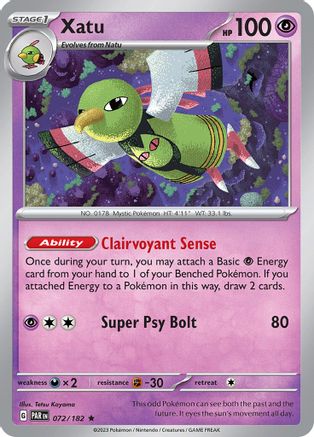 Xatu (072/182) - SPR  - Rare - Holofoil