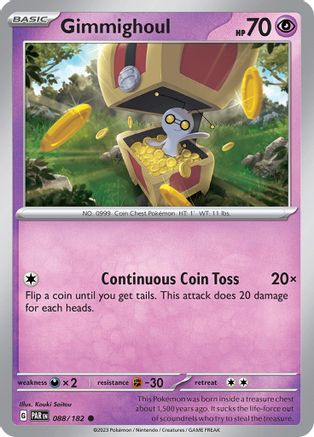 Gimmighoul (088/182) - SPR  - Common - Reverse Holofoil