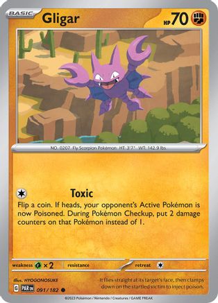 Gligar (091/182) - SPR  - Common