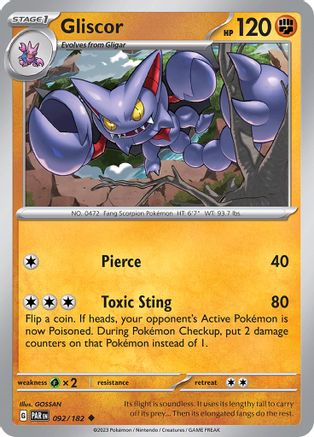 Gliscor (092/182) - SPR  - Uncommon - Reverse Holofoil