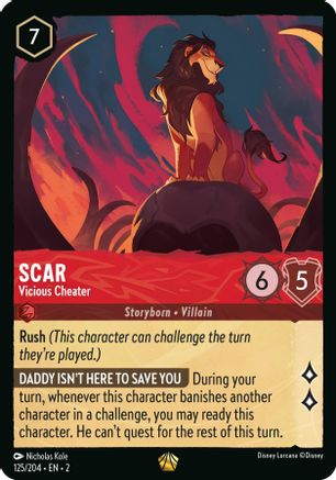 Scar - Vicious Cheater (125/204) - Legendary - Cold Foil