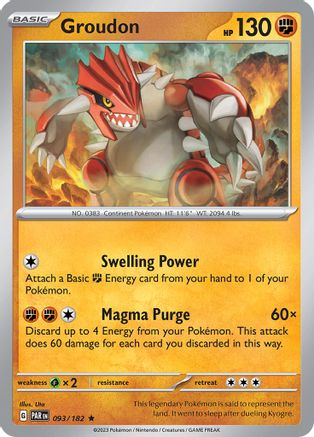 Groudon (093/182) - SPR  - Rare - Holofoil