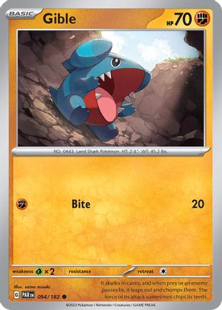 Gible (094/182) - SPR  - Common - Reverse Holofoil