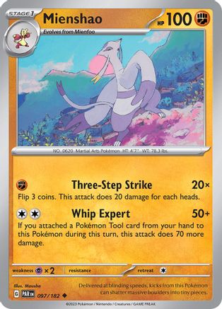 Mienshao (097/182) - SPR  - Uncommon - Reverse Holofoil