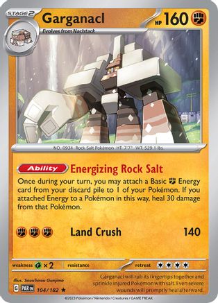 Garganacl (104/182) - SPR  - Rare - Reverse Holofoil