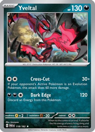 Yveltal (118/182) - SPR  - Rare - Holofoil
