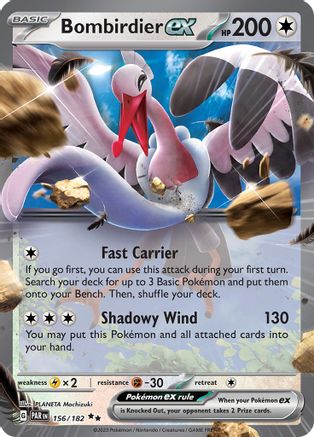 Bombirdier ex (156/182) - SPR  - Double Rare - Holofoil