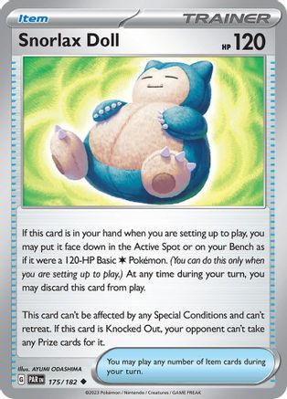 Snorlax Doll (175/182) - SPR  - Uncommon - Reverse Holofoil