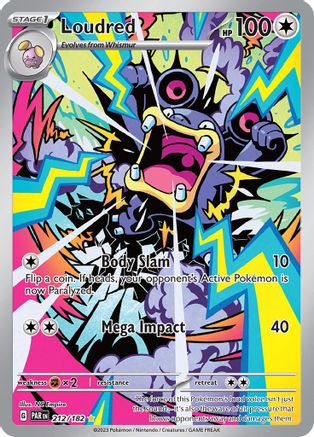Loudred (212/182) - SPR  - Illustration Rare - Holofoil