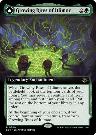 Growing Rites of Itlimoc // Itlimoc, Cradle of the Sun (LCI-380) - rare: (Extended Art) - Foil