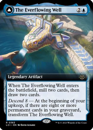 The Everflowing Well // The Myriad Pools (LCI-363) - rare: (Extended Art)