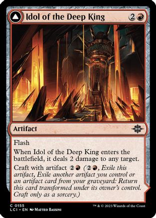 Idol of the Deep King // Sovereign's Macuahuitl (LCI-155) - common - Foil