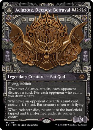 Aclazotz, Deepest Betrayal // Temple of the Dead (LCI-316) - mythic: (Showcase) - Foil
