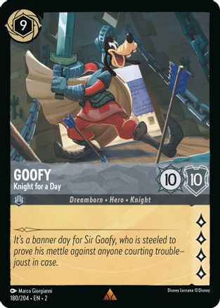 Goofy - Knight for a Day (180/204) - Rare - Cold Foil