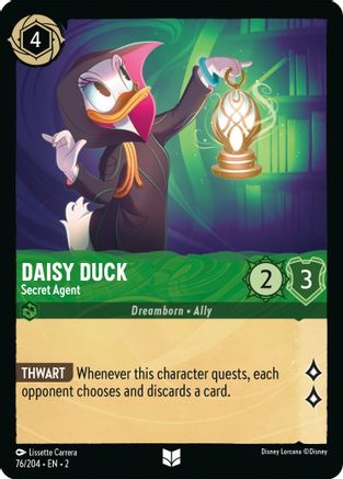 Daisy Duck - Secret Agent (76/204) - Uncommon - Cold Foil