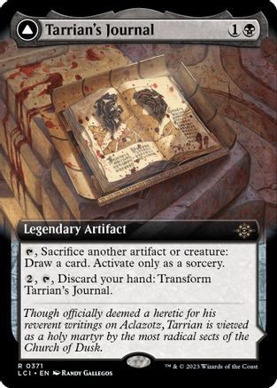 Tarrian's Journal // The Tomb of Aclazotz (LCI-371) - rare: (Extended Art) - Foil