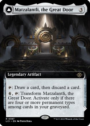 Matzalantli, the Great Door // The Core (LCI-387) - rare: (Extended Art) - Foil