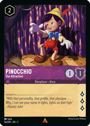 Pinocchio - Star Attraction (56/204) - Rare