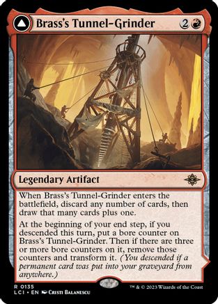 Brass's Tunnel-Grinder // Tecutlan, the Searing Rift (LCI-135) - rare