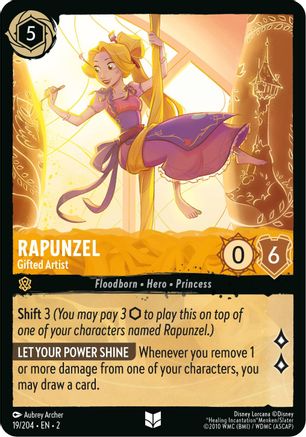 Rapunzel - Gifted Artist (19/204) - Uncommon - Cold Foil