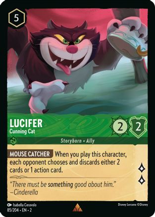Lucifer - Cunning Cat (85/204) - Rare - Cold Foil