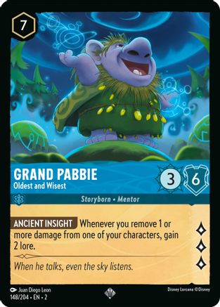 Grand Pabbie - Oldest and Wisest (148/204) - Super Rare