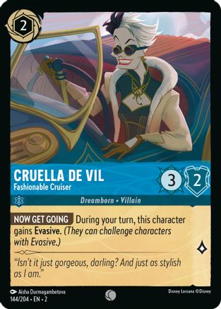 Cruella De Vil - Fashionable Cruiser (144/204) - Common