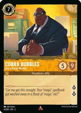 Cobra Bubbles - Just a Social Worker (4/204) - Rare