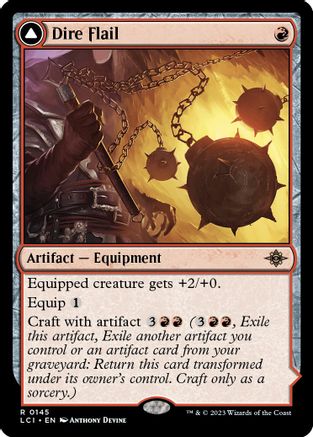 Dire Flail // Dire Blunderbuss (LCI-145) - rare