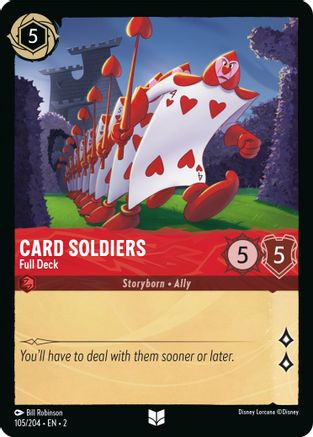 Card Soldiers - Full Deck (105/204) - Uncommon - Cold Foil