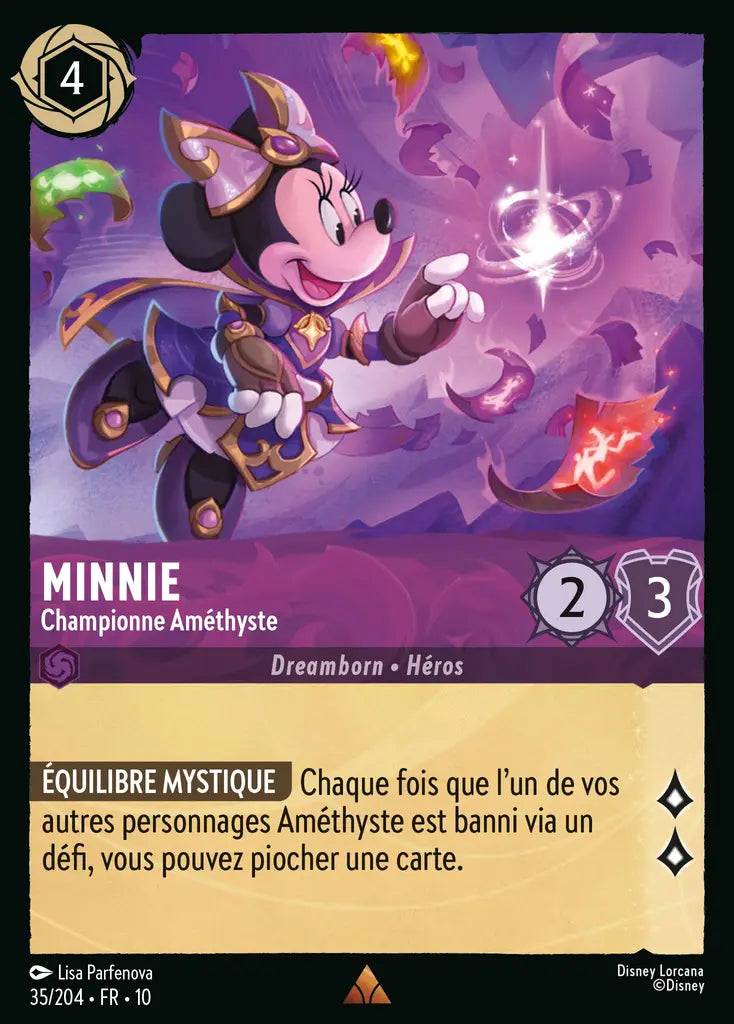 Minnie - Championne Améthyste (35/204) - LDLP - Rare - Cold Foil