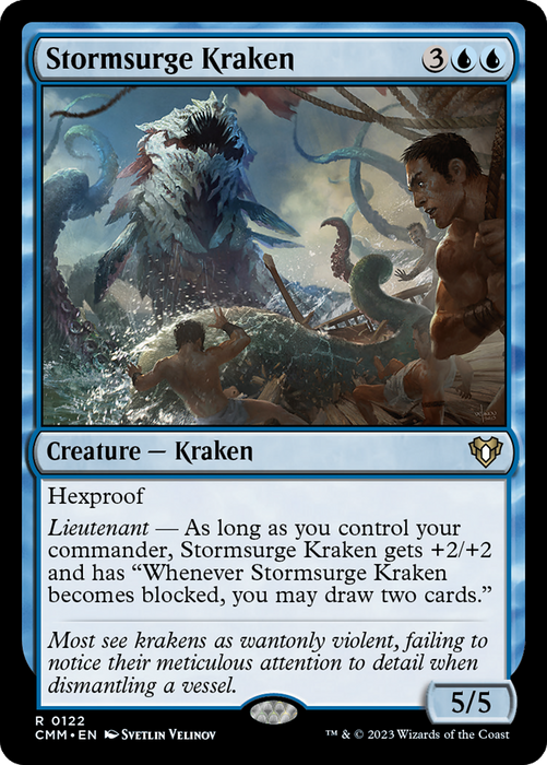 Stormsurge Kraken (CMM-122) - rare - Foil