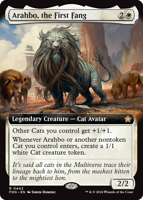 Arahbo, the First Fang (FDN-442) - rare: (Extended Art)