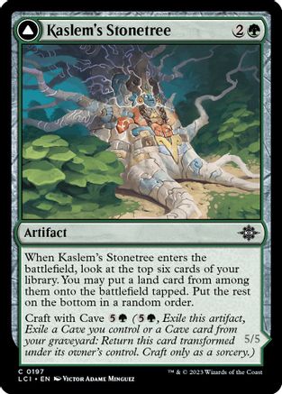 Kaslem's Stonetree // Kaslem's Strider (LCI-197) - common - Foil