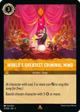 World's Greatest Criminal Mind (31/204) - Rare - Cold Foil