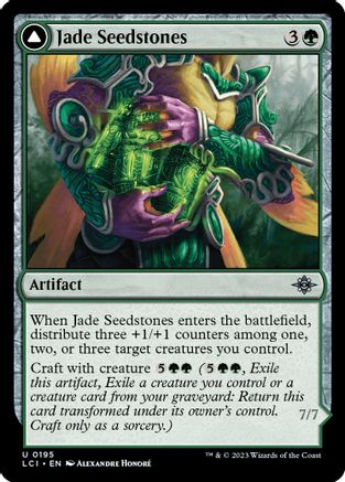 Jade Seedstones // Jadeheart Attendant (LCI-195) - uncommon - Foil