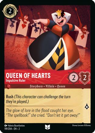 Queen of Hearts - Impulsive Ruler (119/204) - Uncommon - Cold Foil