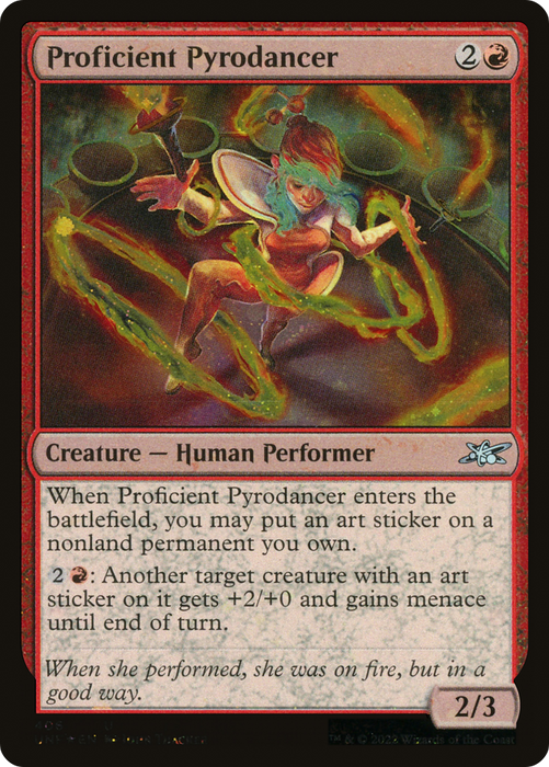Proficient Pyrodancer (UNF-406) - uncommon - Foil