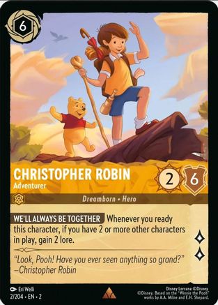 Christopher Robin - Adventurer (2/204) - Rare - Cold Foil