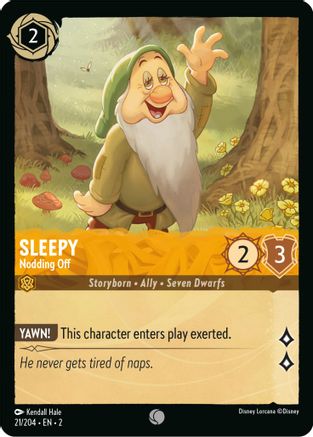 Sleepy - Nodding Off (21/204) - Common - Cold Foil