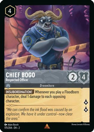 Chief Bogo - Respected Officer (175/204) - Rare