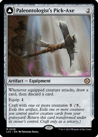 Paleontologist's Pick-Axe // Dinosaur Headdress (LCC-016) - mythic