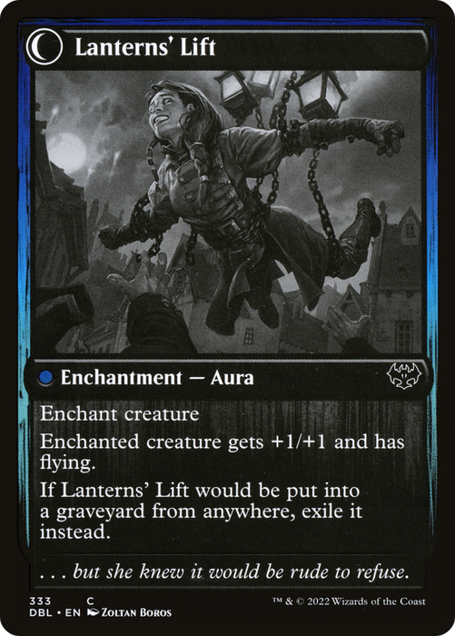 Lantern Bearer // Lanterns' Lift (DBL-333) - common: (Double Faced Transform) - Foil