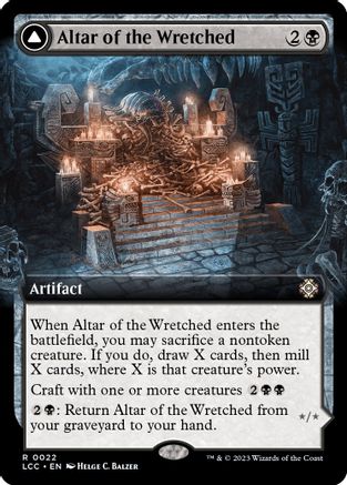 Altar of the Wretched // Wretched Bonemass (LCC-022) - rare: (Extended Art)