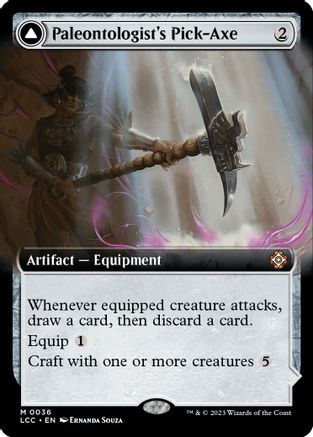 Paleontologist's Pick-Axe // Dinosaur Headdress (LCC-036) - mythic: (Extended Art) - Foil