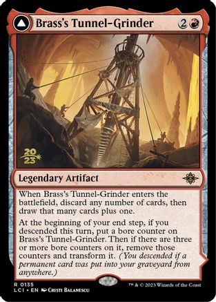 Brass's Tunnel-Grinder // Tecutlan, the Searing Rift (PRE-135S) - rare - Foil
