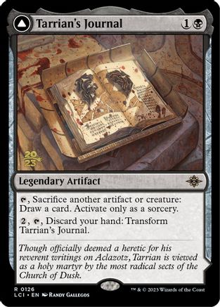 Tarrian's Journal // The Tomb of Aclazotz (PRE-126S) - rare - Foil
