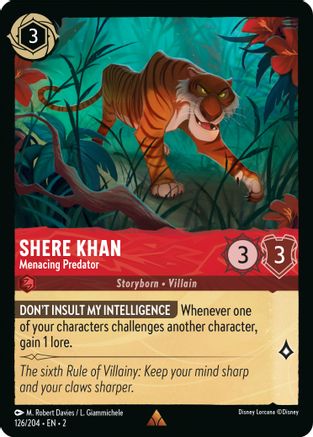 Shere Khan - Menacing Predator (126/204) - Rare