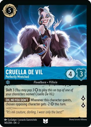 Cruella De Vil - Perfectly Wretched (145/204) - Uncommon